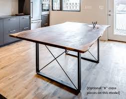 Set Of 2 Rectangular Steel Tube Table Legs Dining Hall Table Height Mesa De Comedor De Metal Patas De La Mesa De Comedor Patas De Mesa De Acero