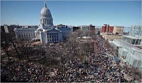 The wisconsin state capitol, located in madison, wisconsin, houses both chambers of the wisconsin legislature along with the wisconsin supre. In Wisconsin Dueling Protests Over Workers Rights The New York Times