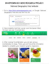 Distance Learning Google Drive Invertebrates Mini Research Project Research Projects Research Skills Teacher Guides