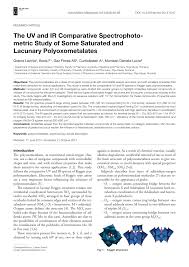 Targu mures, ro + încă 3 … general ledger associate (german speaker). Pdf The Uv And Ir Comparative Spectrophotometric Study Of Some Saturated And Lacunary Polyoxometalates