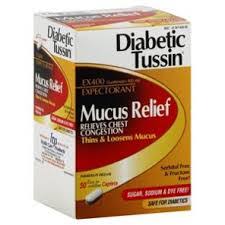 Diabetic Tussin Mucus Relief Generic Guaifenesin
