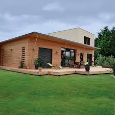 Rielcy Maison Ossature Bois Bioclimatique Par Nature Et Bois Construction Maison House In The Woods Architecture Wooden House