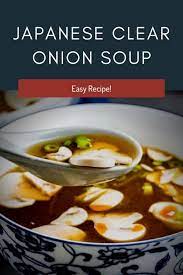 Japanese Clear Onion Soup Recipe Recipe Soup Recipes Japanese Clear Onion Soup Recipe Onion Soup
