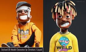 Are there any christian cartoons in the back pew? Stylish And Funny 3d Cartoon Models By Christian J Liquid