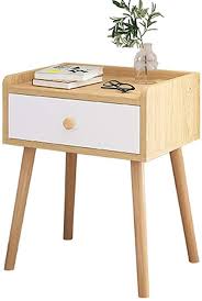 Ktol Nordic Modern Nightstand 4 Table Legs Wood 20 5 Rdquo 1 Drawer Bedside Table Sofa Side End Table In 2020 Bedside Furniture Shelf Bedside Table Modern Nightstand