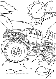 Malvorlage Monstertruck Fahrzeuge Malvorlagen Monster Truck Kinderfarben