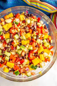 Mango black bean and couscous salad. Black Bean And Mango Salad Video Family Food On The Table