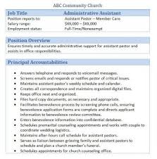 executive assistant job description