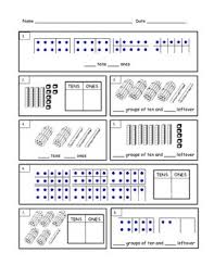 Welcome to our place value ones and tens worksheets with 2 digit numbers. First Grade Tens And Ones Worksheet By Maria Davis Tpt