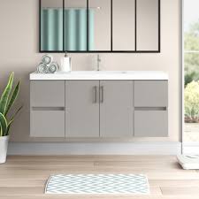 Home decorators collection bathroom vanities without tops savingsshop all. Zipcode Design Albion 49 Wall Mounted Single Bathroom Vanity Set Reviews Wayfair