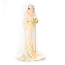 Very rare art deco figurine of a lute playing pierrot in a wide bright robe with art deco decoration. Rare Royal Doulton Art Deco Figurine The Bride Hn1588 Sold At Auction On 26th July Bidsquare