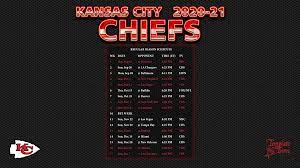 Kansas city chiefs schedule information. 2020 2021 Kansas City Chiefs Wallpaper Schedule