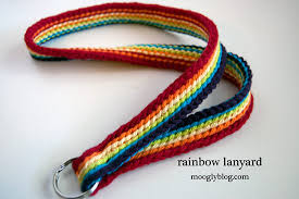 Not only are these an incredibly easy sew, they make great presents, are so useful and use up your fabric scraps too! Free Pattern Rainbow Lanyard