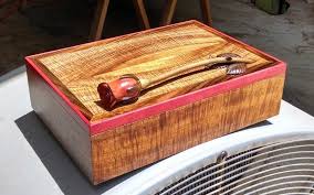 Hawaiian Curly Koa And African Pink Ivory Wood Decorative Boxes Cool Box Wood