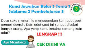 We did not find results for: Kunci Jawaban Kelas 3 Tema 7 Subtema 2 Pembelajaran 3 Simple News Kunci Jawaban Lengkap Terbaru