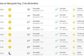 En la ciudad de méxico, se pronostica una temperatura máxima de 26 a 28°c y mínima de 11 a 13°c. Con Alerta Por Vientos El Estado Del Clima Hoy En Neuquen Minuto Neuquen