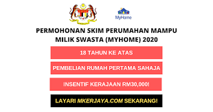 Permohonan Skim Perumahan Mampu Milik Swasta Myhome 2020 Malaysia Kerjaya