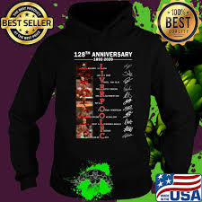 Gb eye limited liverpool fc team photo 2017 2018 football soccer sports poster 36x24 inch. 128th Anniversary 1892 2020 Liverpool Fc Players Signatures Shirt Hoodie Sweater Long Sleeve And Tank Top