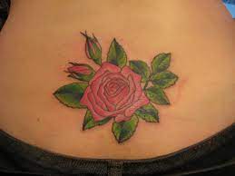 The lower back provides a relatively large, flat surface to work with. Lower Back Rose Tattoos
