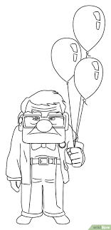 Harry potter and friends ride underground cart. How To Draw Carl From Up 8 Steps With Pictures Wikihow