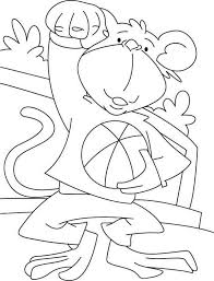 Monkey Monkey As A Football Keeper Coloring Page Jpg Monkey Coloring Pages Online Coloring Pages Coloring Pages