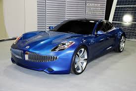 Base ecostandard models are only available painted white or black, and the sole interior color is black. Fisker Karma Image 5
