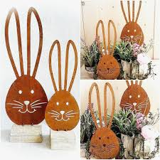 Osterdeko Rost Hase Edel Rost 26 34cm Garten Deko Ostern Osterhase Metall Figur Ebay Ostern Osterhase Osterdeko Osterhase