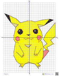 Pikachu Why Not Learning Graphing Is An Excellent Skill And The Cartoon Subjects Are Coordinate Graphing Pictures Coordinate Plane Graphing Coordinate Plane