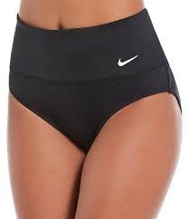 Nike Essential High Waist Banded Swim Bottom Dillard S Swim Shorts Women Black Leggings Style Swim Bottoms