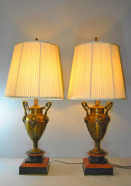 We have plenty of edwardian, victorian and our stunning vintage style table lamps are made with the very best materials. Pair Of Vintage Solid Bronze Urn Lamps With Marble Base Leffler S Antiques