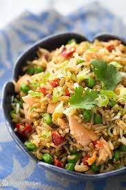 Salmon Fried Rice Recipe Cooking Salmon Salmon Fried Rice Fried Rice