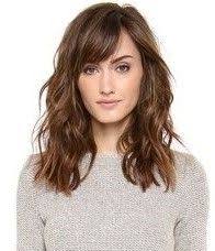 Separate the main part of your bangs from the side bits, in the front. Waves And Side Swept Bangs Side Bangs Hairstyles Bangs With Medium Hair Long Hair Styles