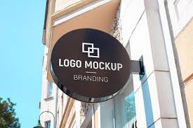 Logo Mockup On Round Street Sign In 2020 Logo Mockup Street Signs Aland Islands