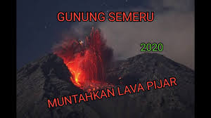 Gambar bencana alam gunung meletus. Gunung Semeru Meletus 2020 Youtube