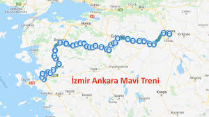 Izmir Mavi Treni Sefer Saatleri Guzergah Ve Bilet Fiyatlari Rayhaber Raillynews 2020 Mavi Harita Seyahat