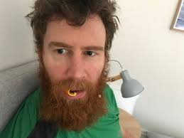 Orange in beard