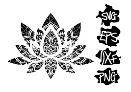Download Lotus Mandala Svg Yoga Svg Lotus Flower Svg Etsy Mandala Svg Lotus Mandala Flower Svg