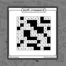 This page offers free printable math worksheets for first grade. Math Crossword Puzzles For Kids Worksheets 99worksheets