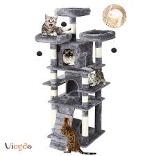 Diy cat tree is great ideal for all cat lover, which is save a lot money ,and also provide fun. Viagdo Multi Level Cat Tree Condo With Scratching Posts For Large Cats Cat Tower Furniture With Hammock Plush Per Cat Tree Condo Luxury Cat Tree Cat Activity