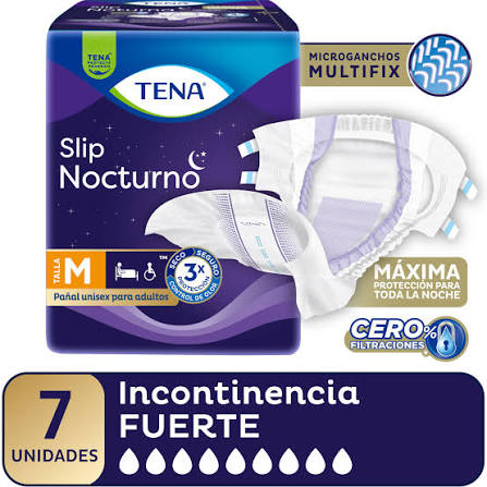 Tena Pañal Desc Ad Slip Nocturna forte M x 7
