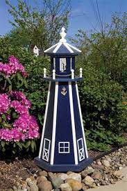 13.6'' h x 4.5'' w x 4.5'' d. Standard Poly Garden Lighthouse By Dutchcrafters Amish Furniture