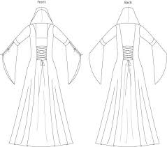 Hooded Medieval Dress Sewing Pattern Laura Marsh Sewing Patterns Medieval Dress Pattern Medieval Dress Diy Medieval Dress