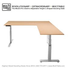 The Mod E Pro Electric L Shaped Standing Desk Multitable Best Standing Desk Adjustable Height Standing Desk Standing Desk