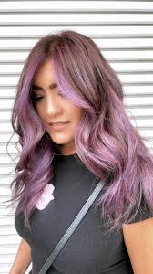 Brunette Lavender Balayage