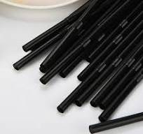 Deeceymbur Disposable Plastic Drinking Straws Flexible Plastic Straws  100Pcs 260mm/256mm/210mm Black Long Flexible Drinking Straws Wedding Party