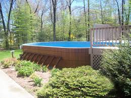 Wide, which allows for easy access to the pool. Above Ground Pool Decks Crestwood Pools