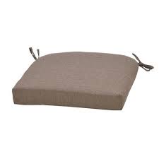 Backyard Creations Windsor Taupe Solid Seat Cushion In 2020 Patio Cushions Backyard Creations Cushions