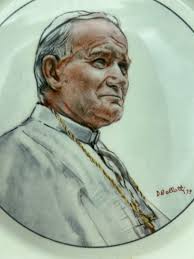 Vintage Palissy A Royal Worcester Company England Pope John Paul II Joannes  Paulus II Roman Catholic Papal D.B. Ellotti 9" Collectible Plate