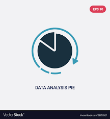Two Color Data Analysis Pie Chart Interface Icon