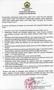 Cegah Covid 19 Ini Langkah Strategis Global Action Dilakukan Unib Universitas Bengkulu